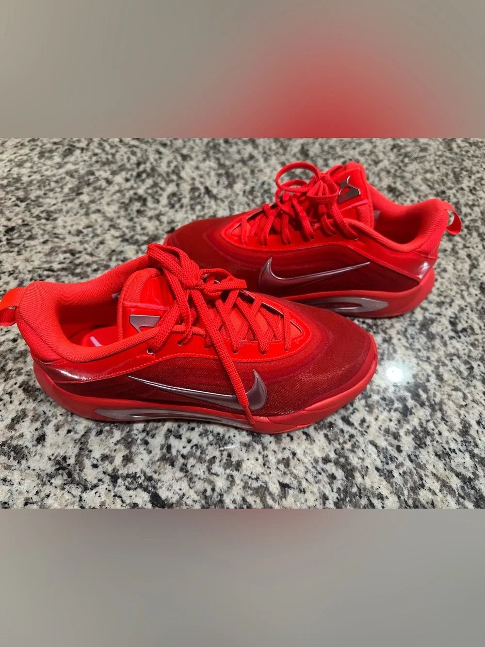 Nike Aja Bright Coral Youth Sneakers
